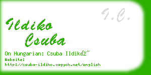 ildiko csuba business card